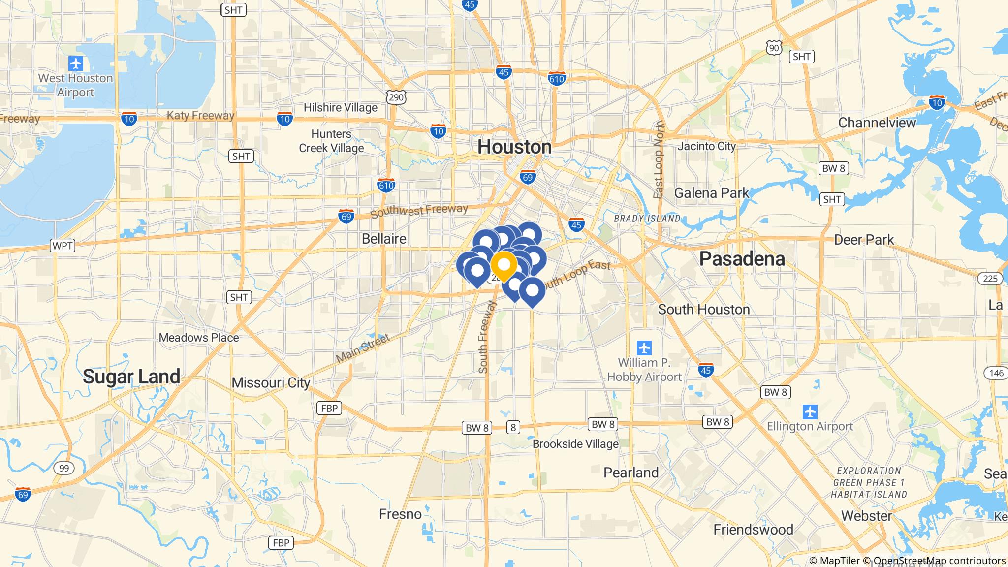 Street map of the ATM area