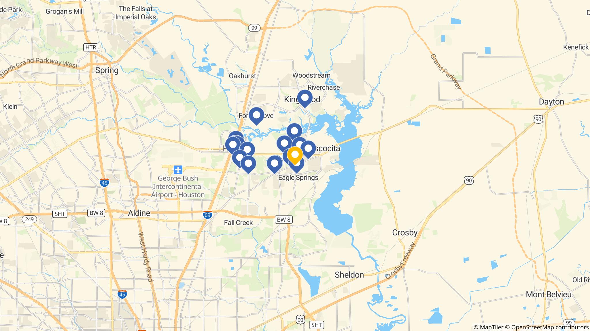 Street map of the ATM area