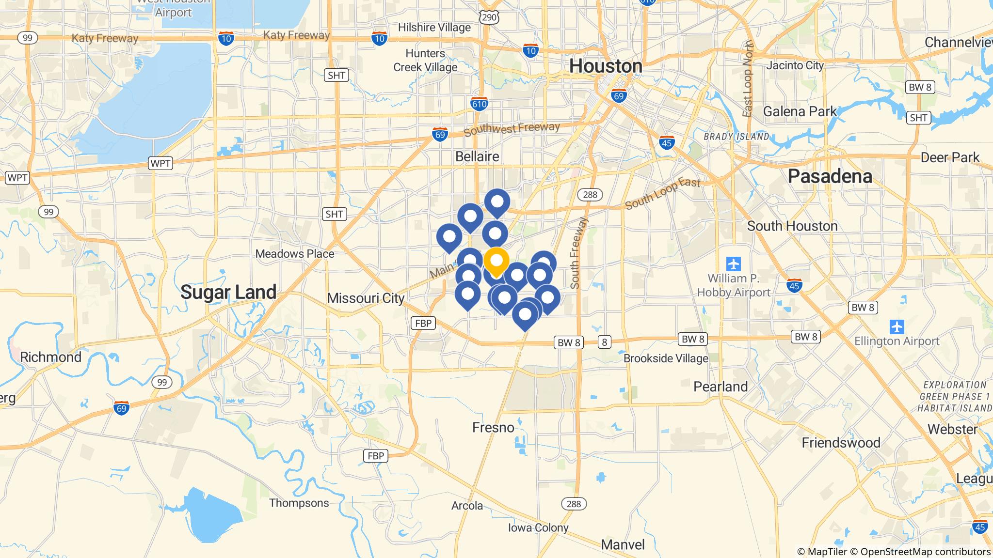 Street map of the ATM area