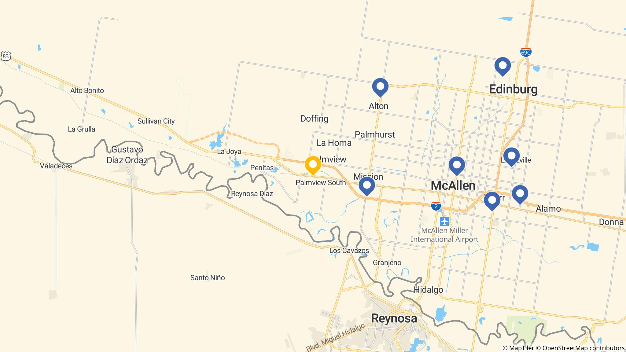 Street map of the ATM area