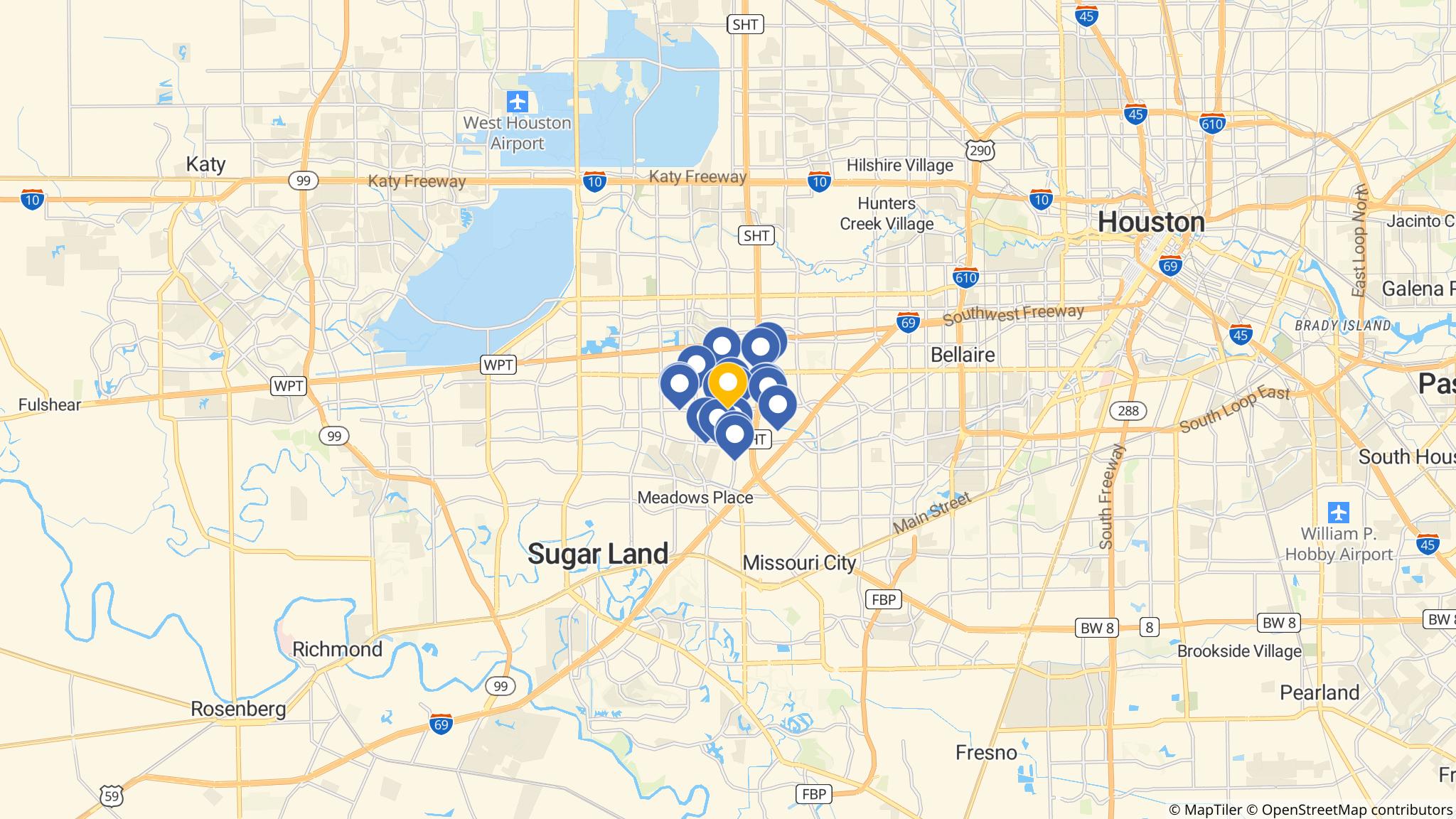 Street map of the ATM area