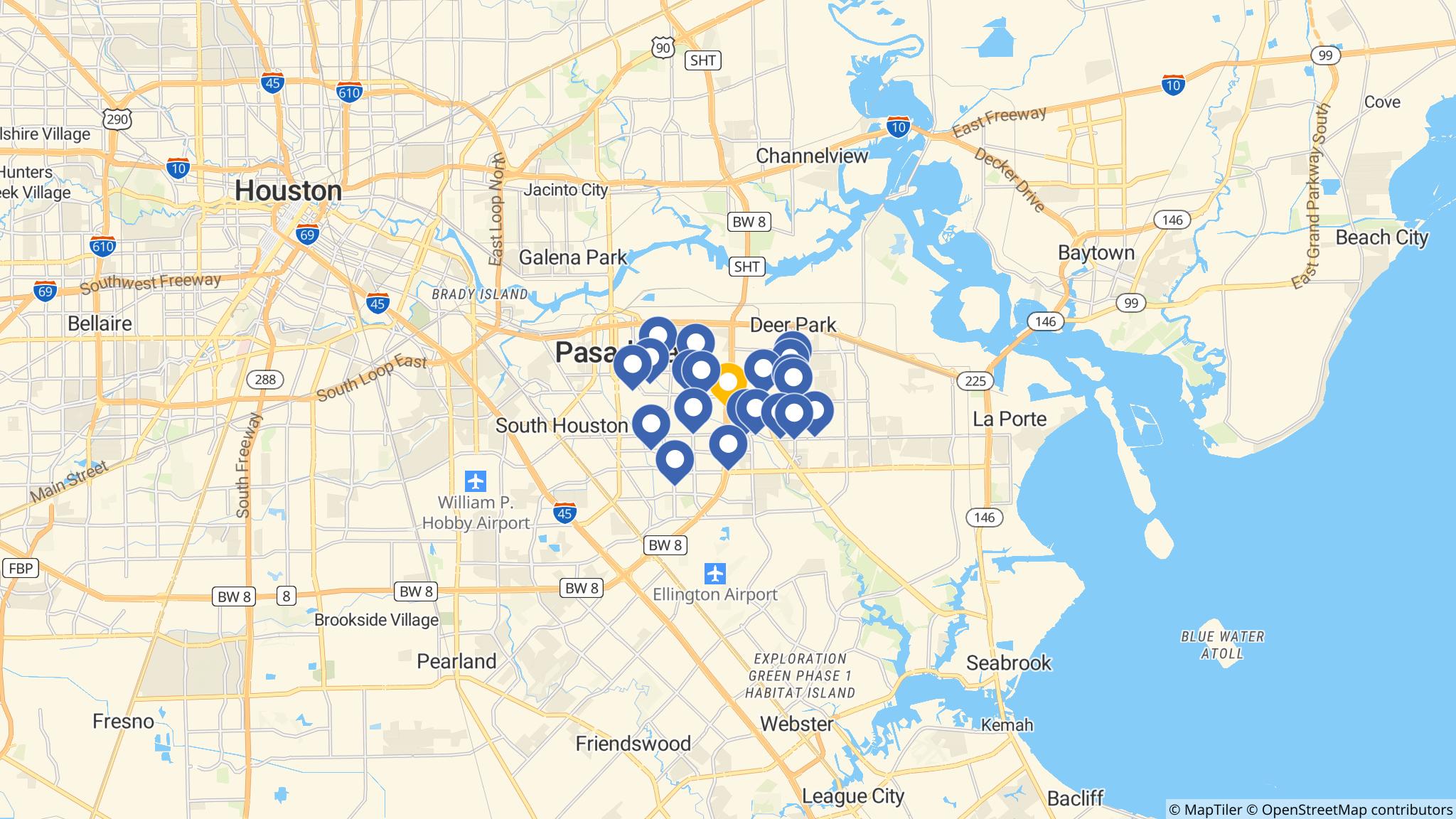 Street map of the ATM area