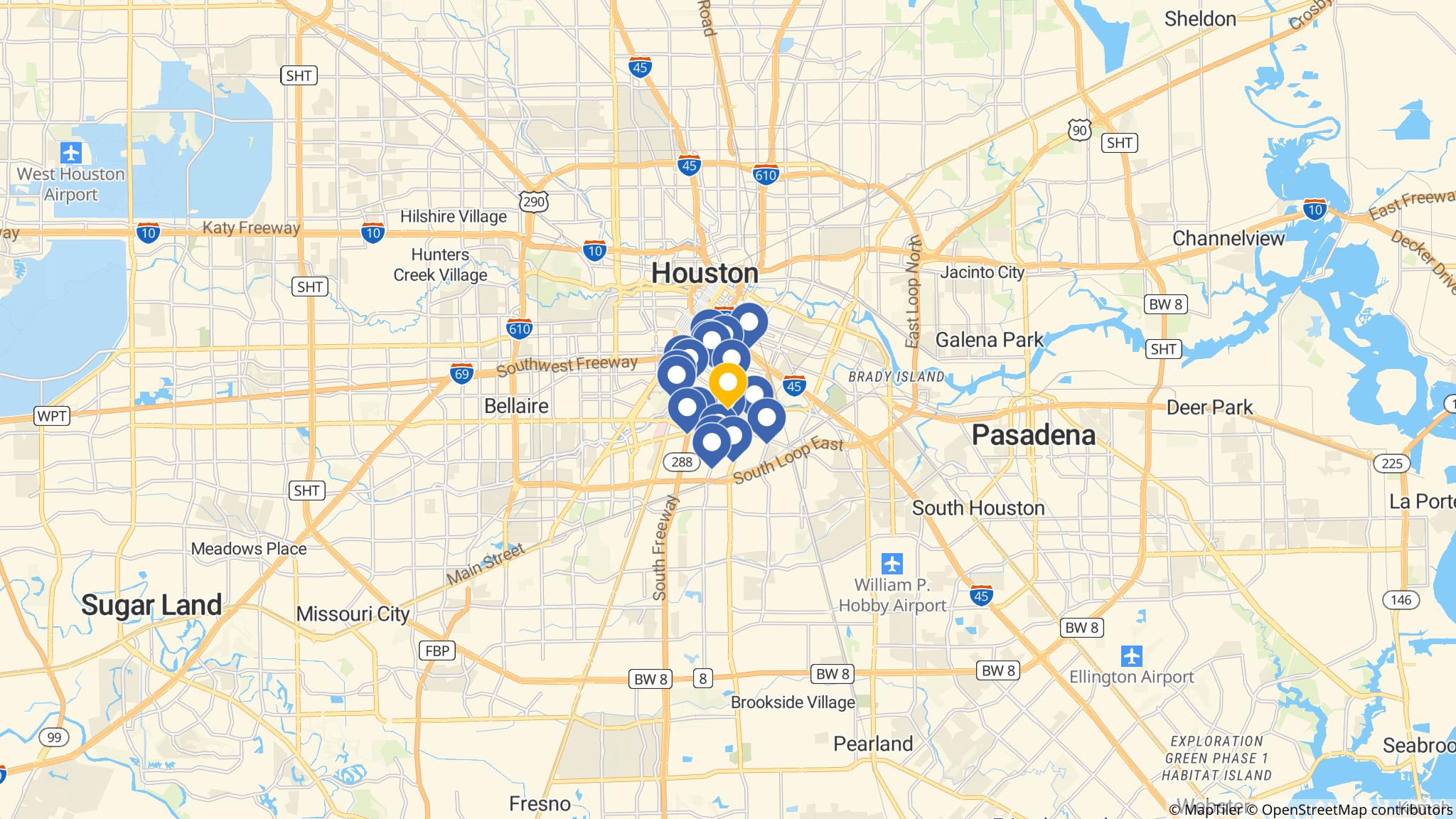 Street map of the ATM area