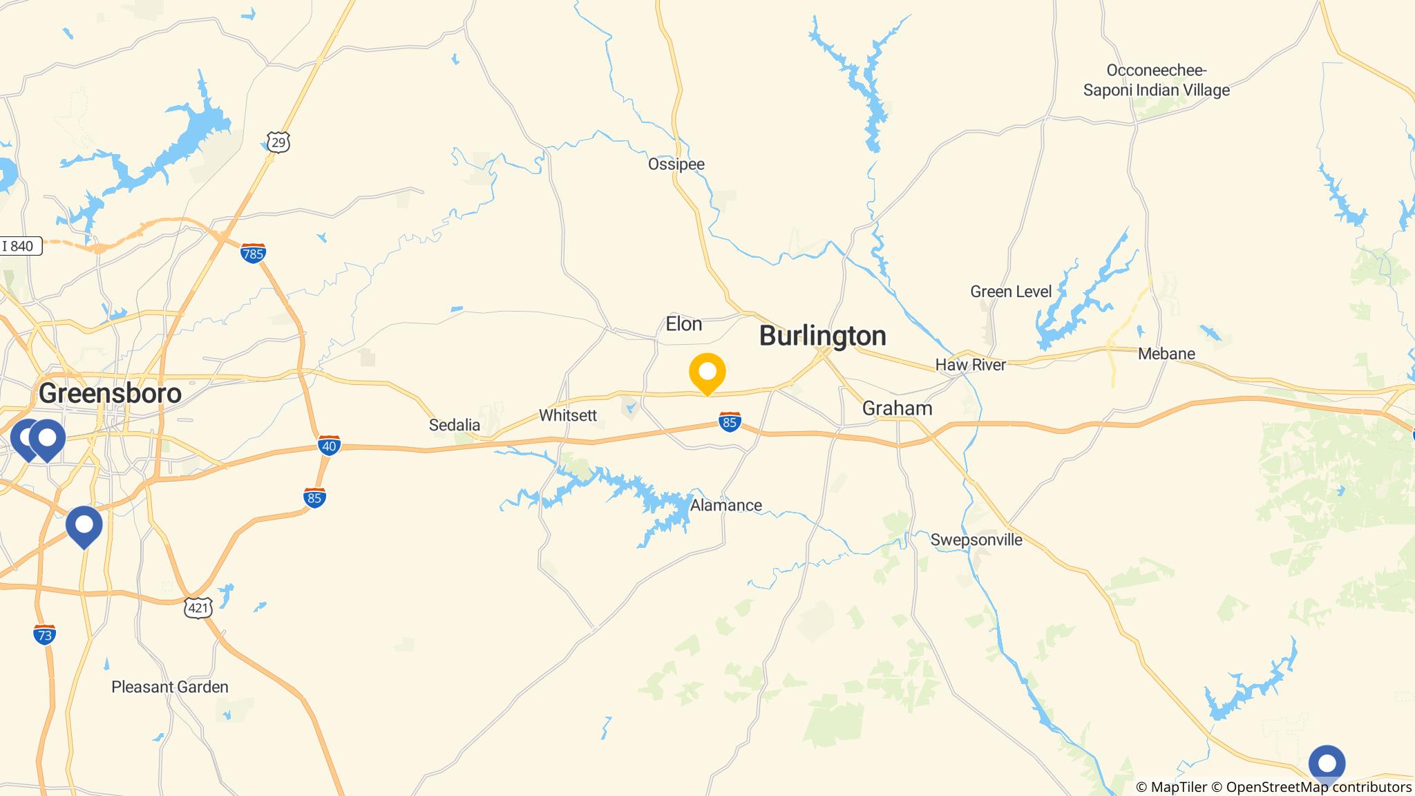 Street map of the ATM area