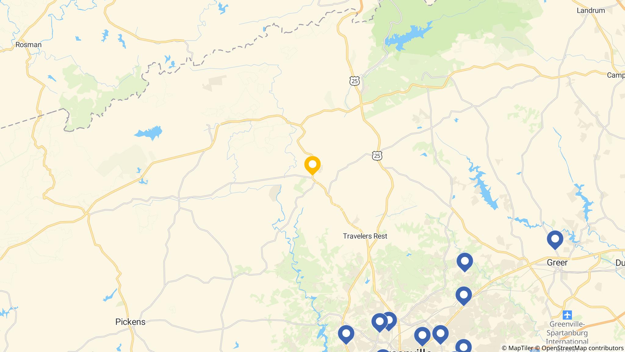 Street map of the ATM area